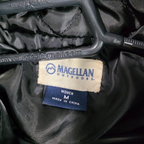 Womens Magellan Gray & Black Hooded Parka Jacket w/ Black Quilted Inner Layer M - Picture 5 of 11